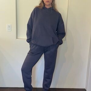 DFYNE Blue Hoodie and Sweatpants Set